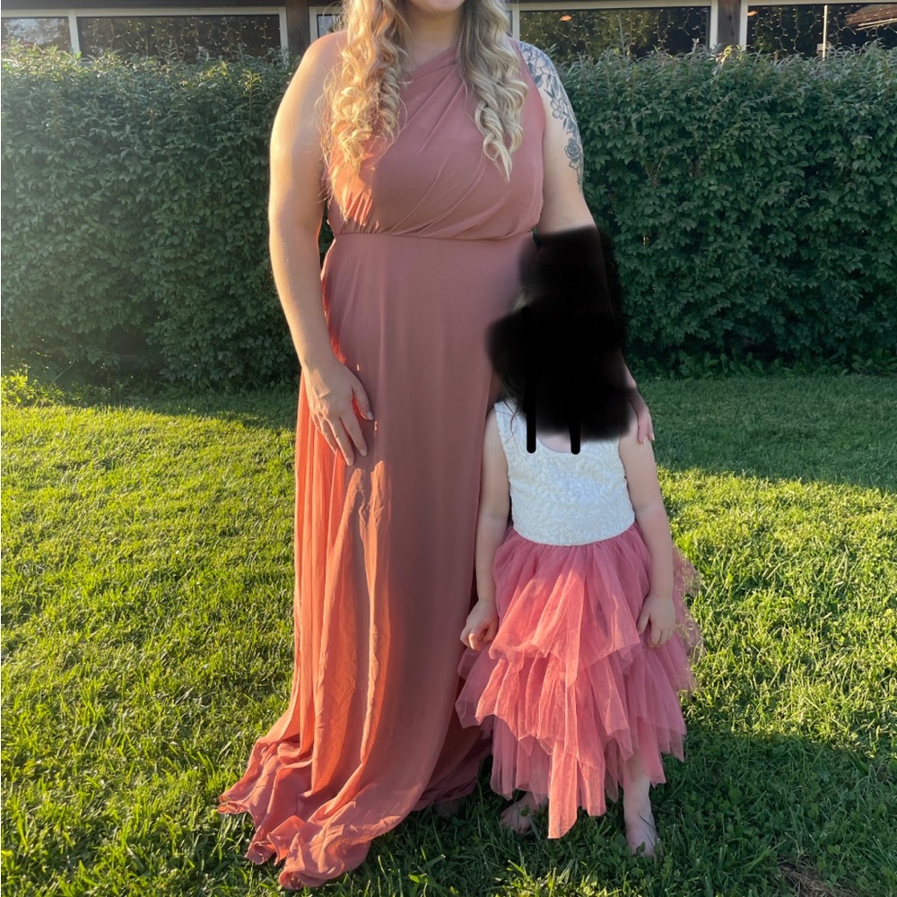 Kira dress Chiffon Dessert Rose